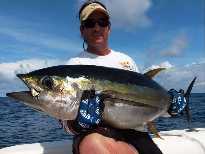 Jay Warner holding large Tuna