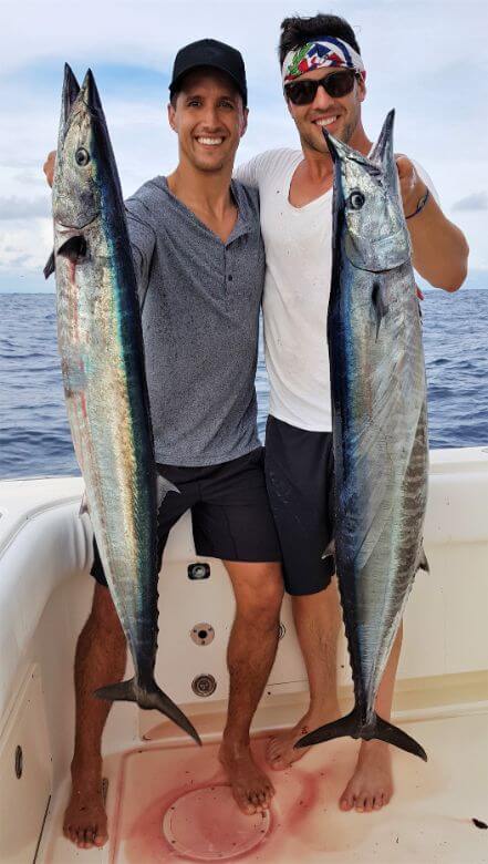 Angler posing with a wahoo, Sport Fish Panama Island Lodge