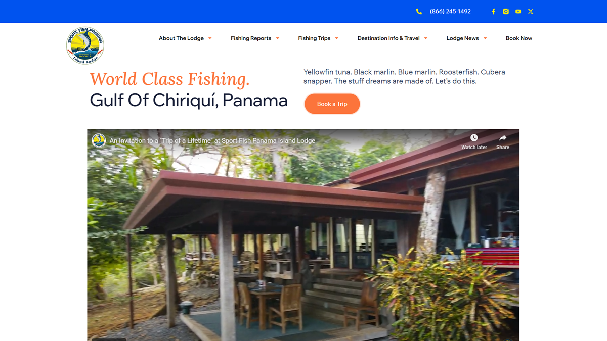 Sport Fish Panama Island Lodge in David